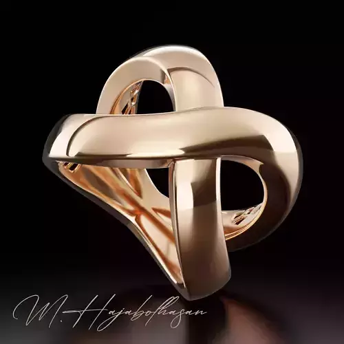 X gold ring