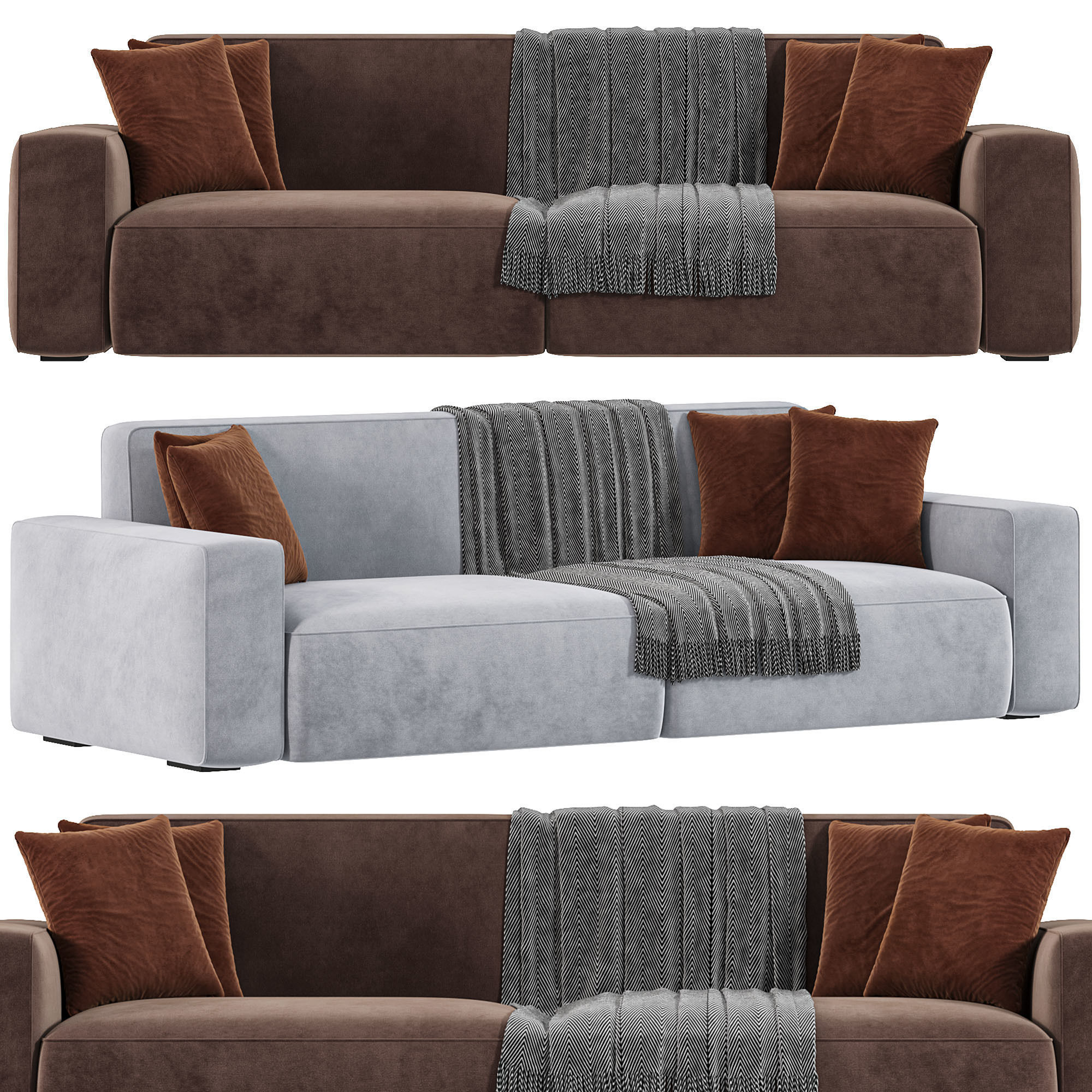 Norman Sofa By Cazarina 3D model_1
