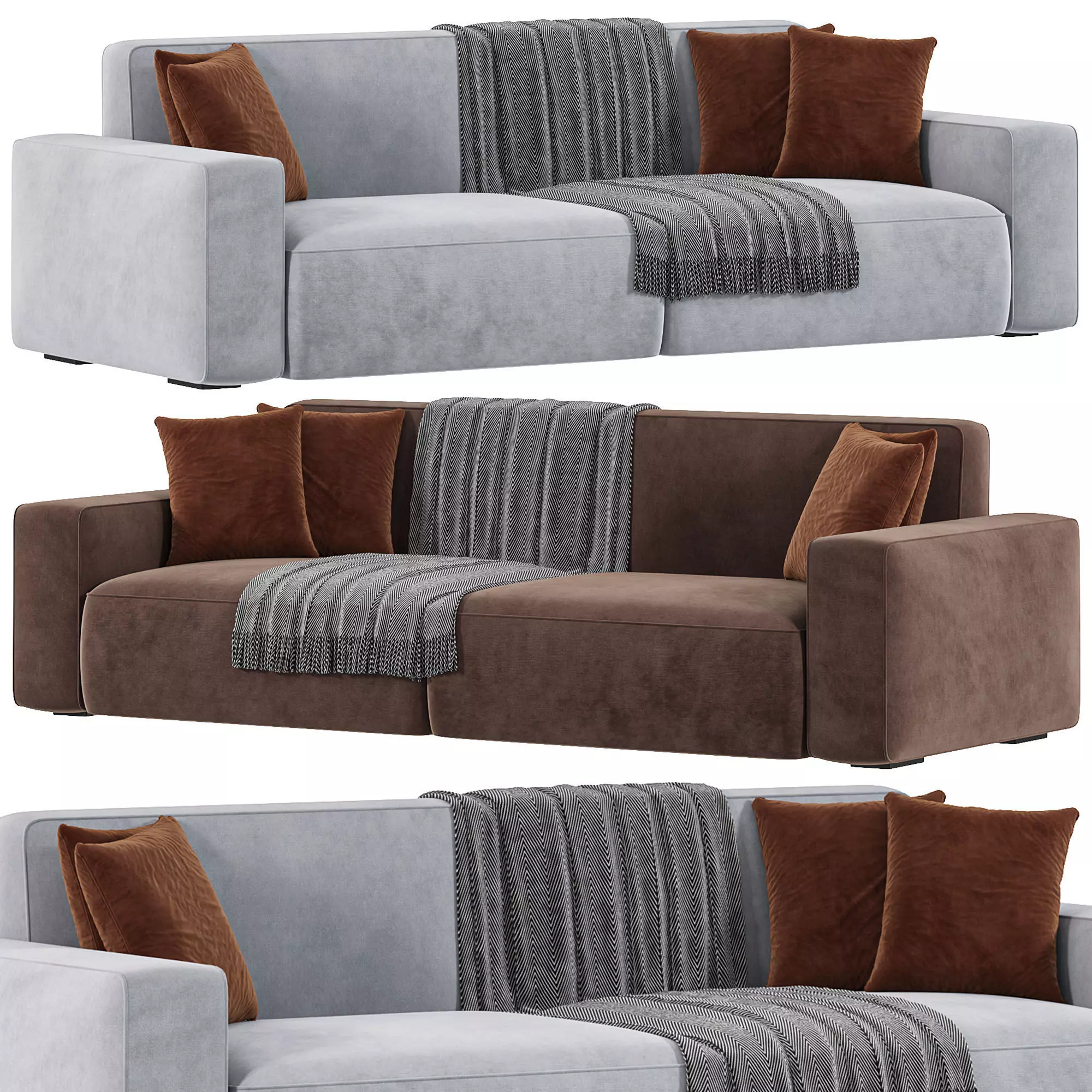 Norman Sofa By Cazarina 3D model_0