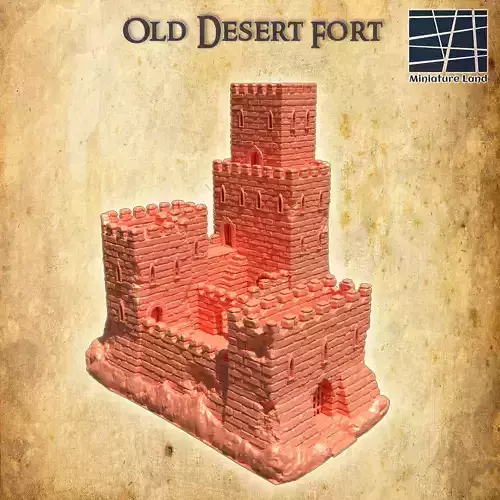 Old Desert Fort 28 mm Tabletop Terrain