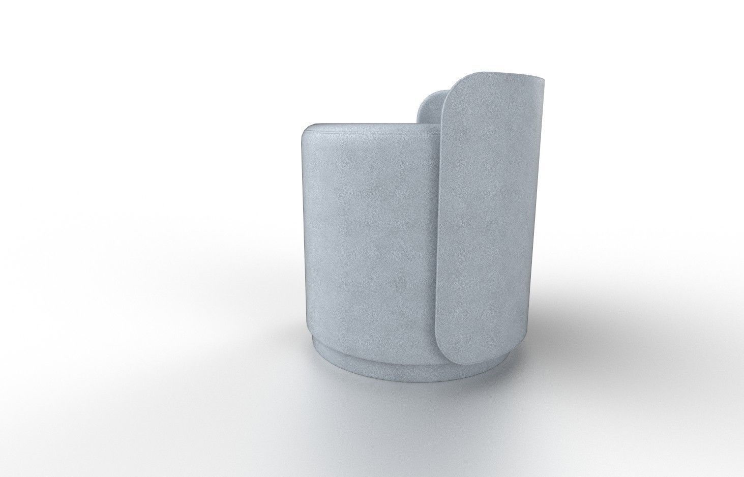 Pouf M04 Low-poly 3D model_4