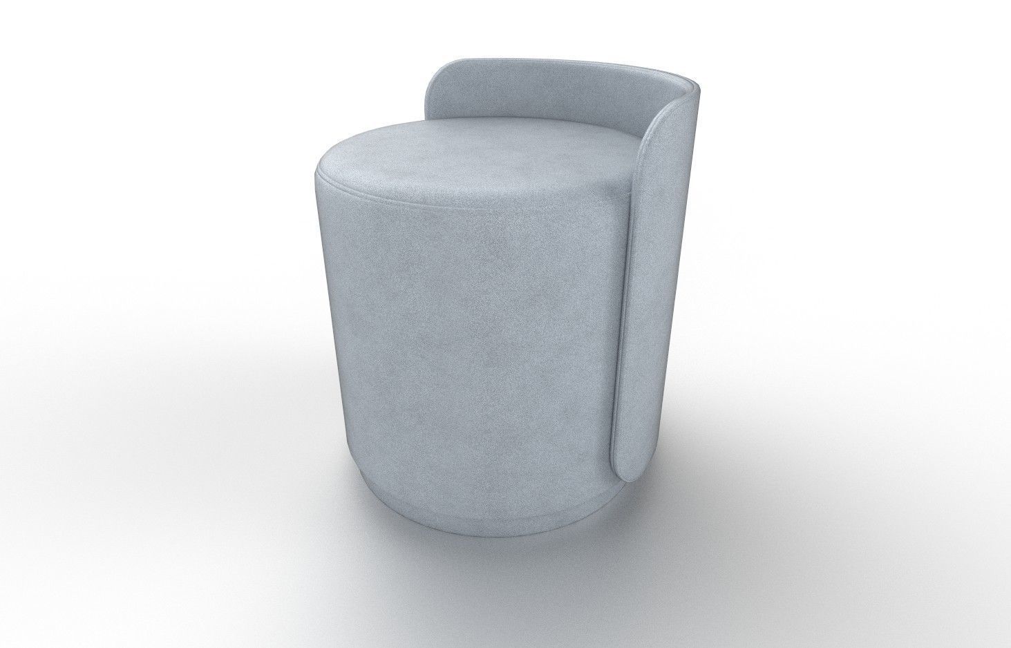 Pouf M04 Low-poly 3D model_3