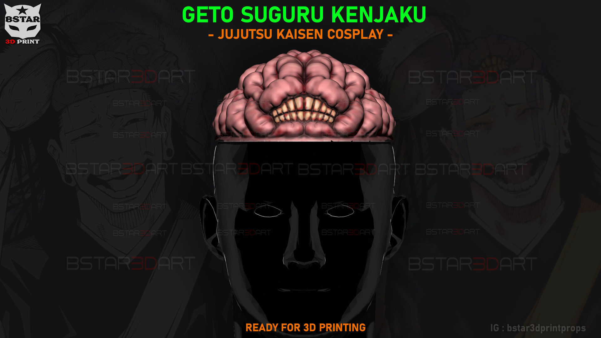 Geto Suguru Kenjaku - Jujutsu Kaisen Cosplay 3D print model_5