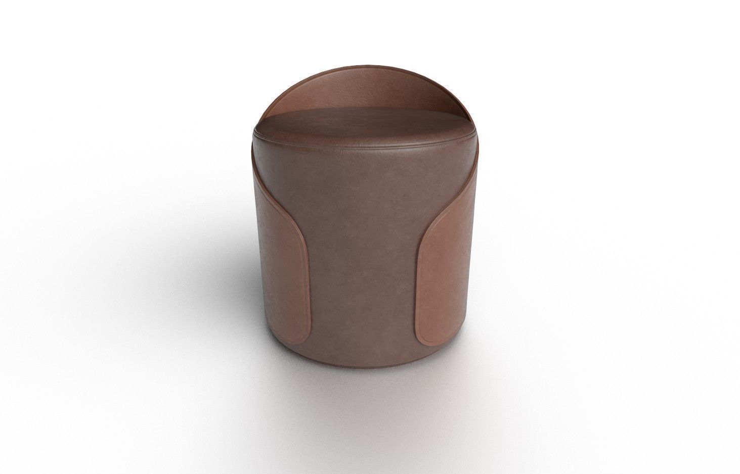 Pouf M07 Low-poly 3D model_2