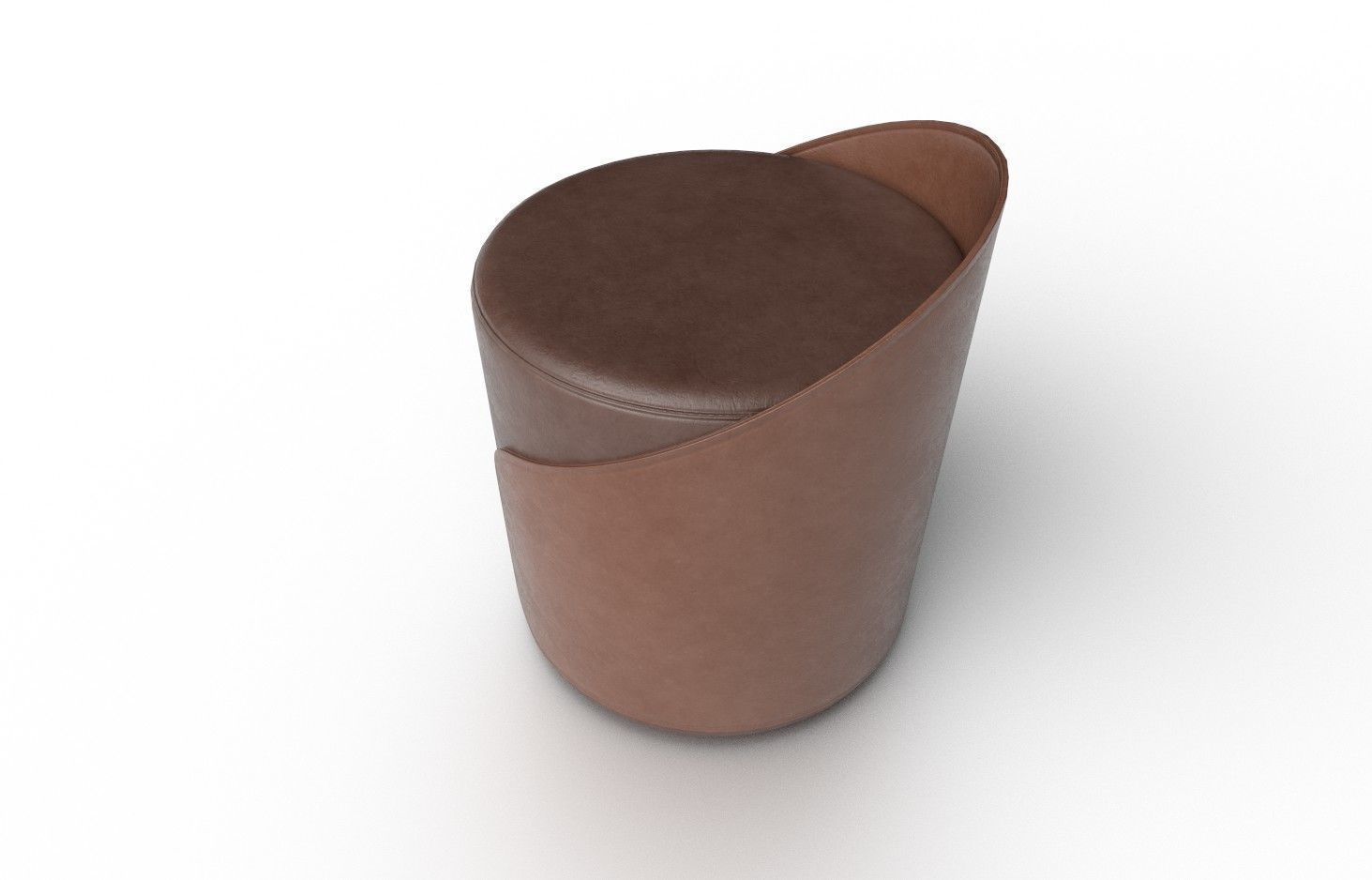 Pouf M07 Low-poly 3D model_4