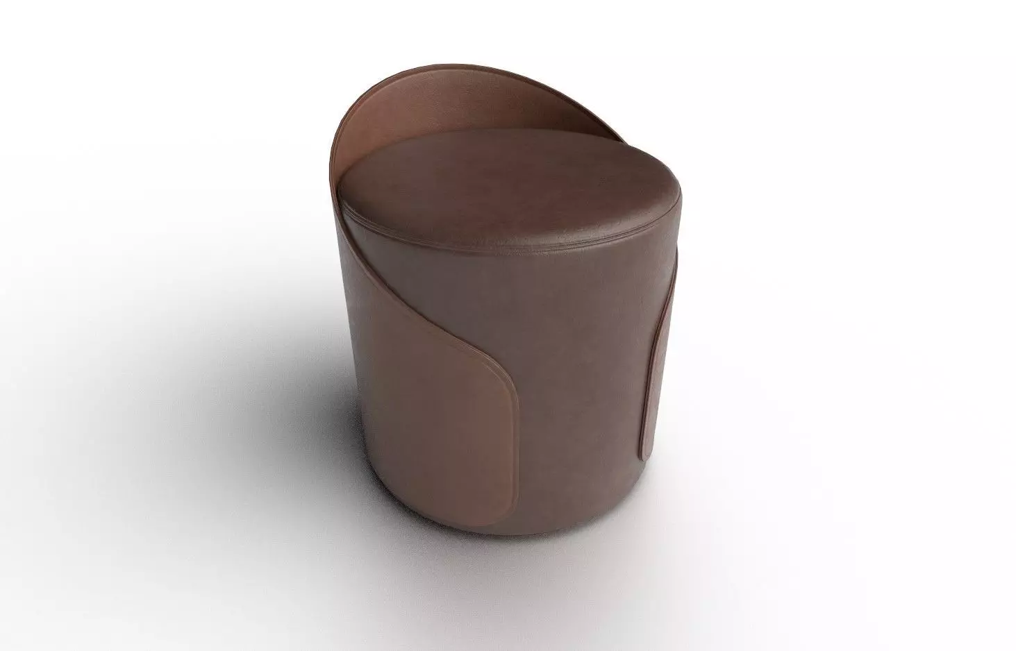 Pouf M07 Low-poly 3D model_0