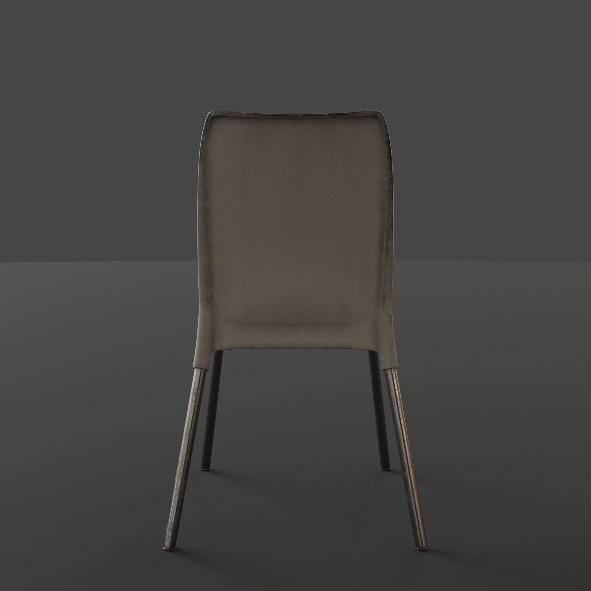 Stackable Plastic Chair Low-poly 3D model_23