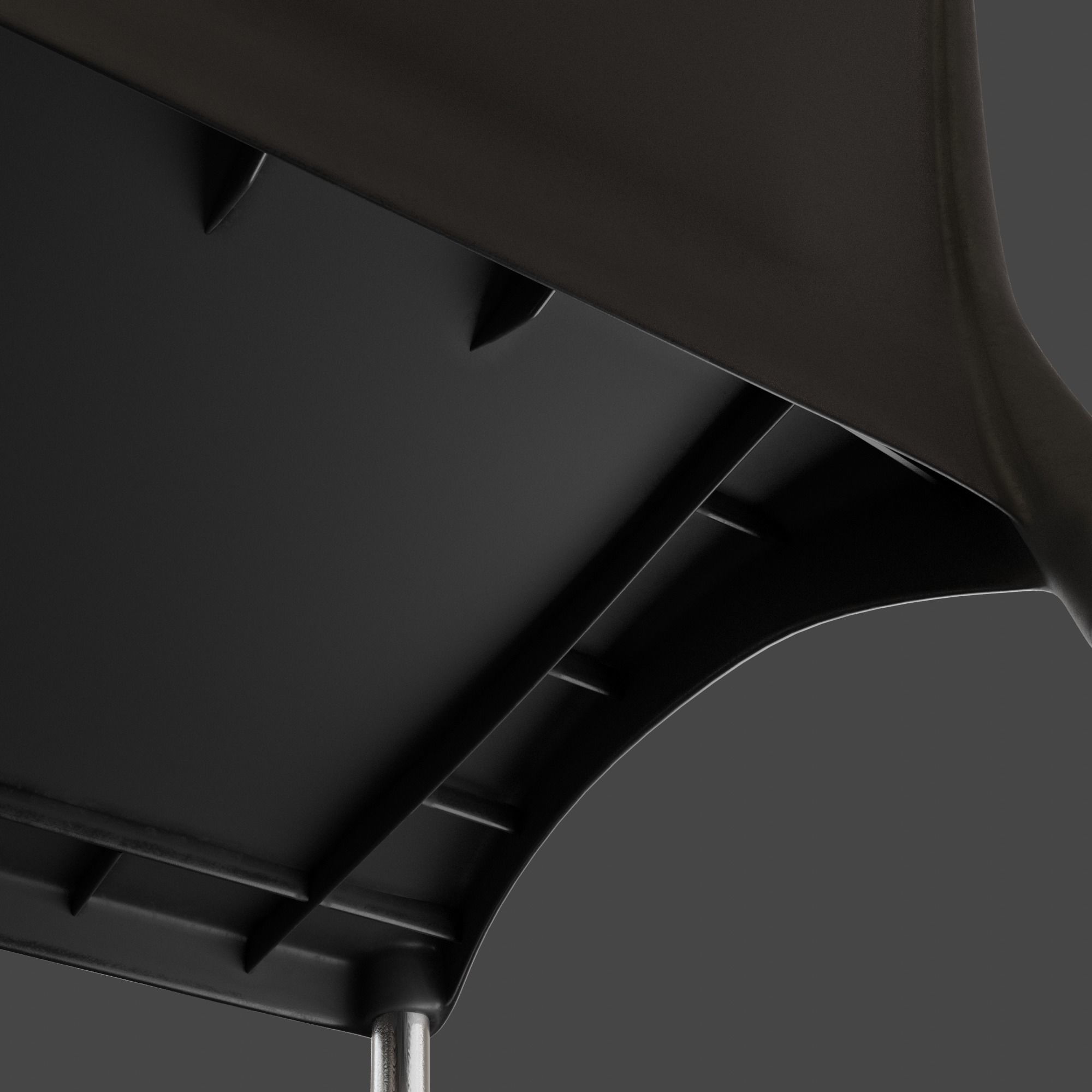 Stackable Plastic Chair Low-poly 3D model_26