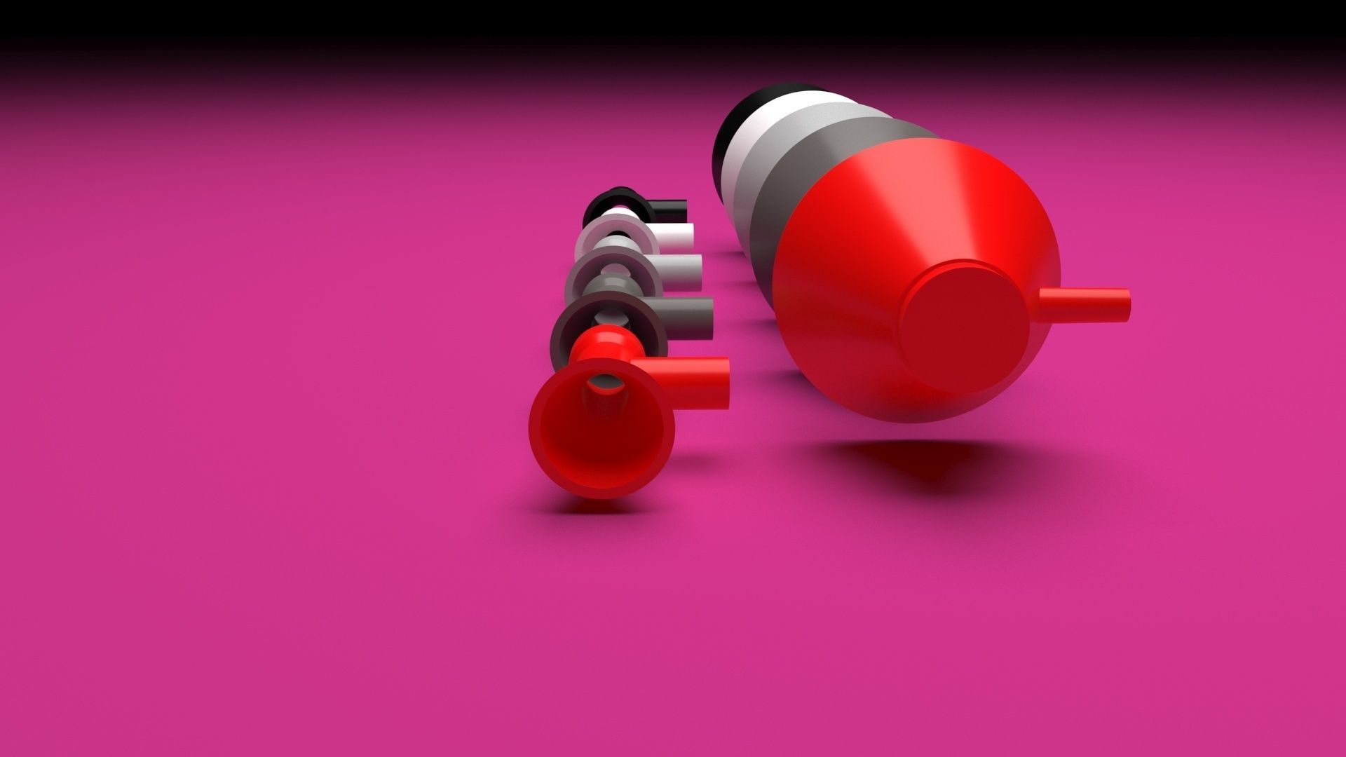 Lego Megaphones Set 3D model_24