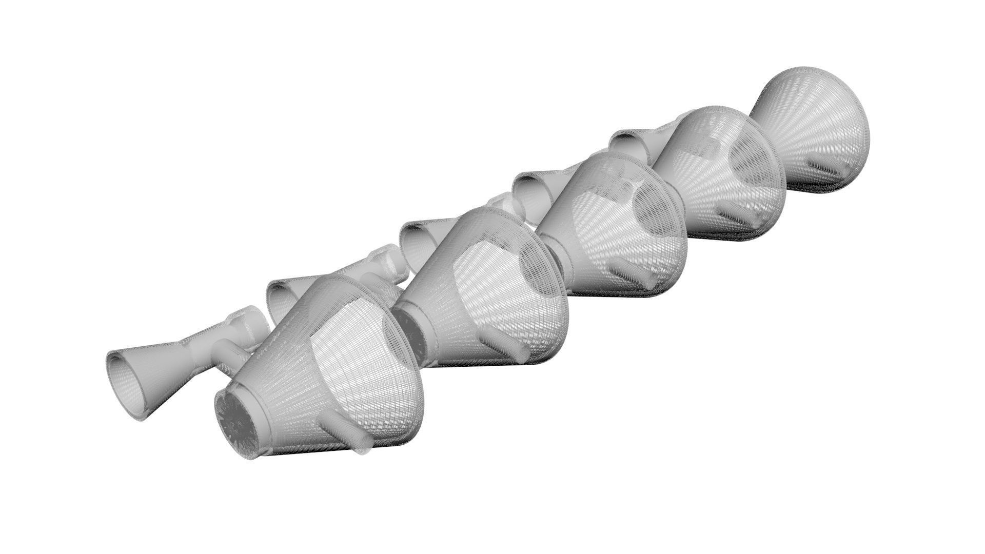 Lego Megaphones Set 3D model_10