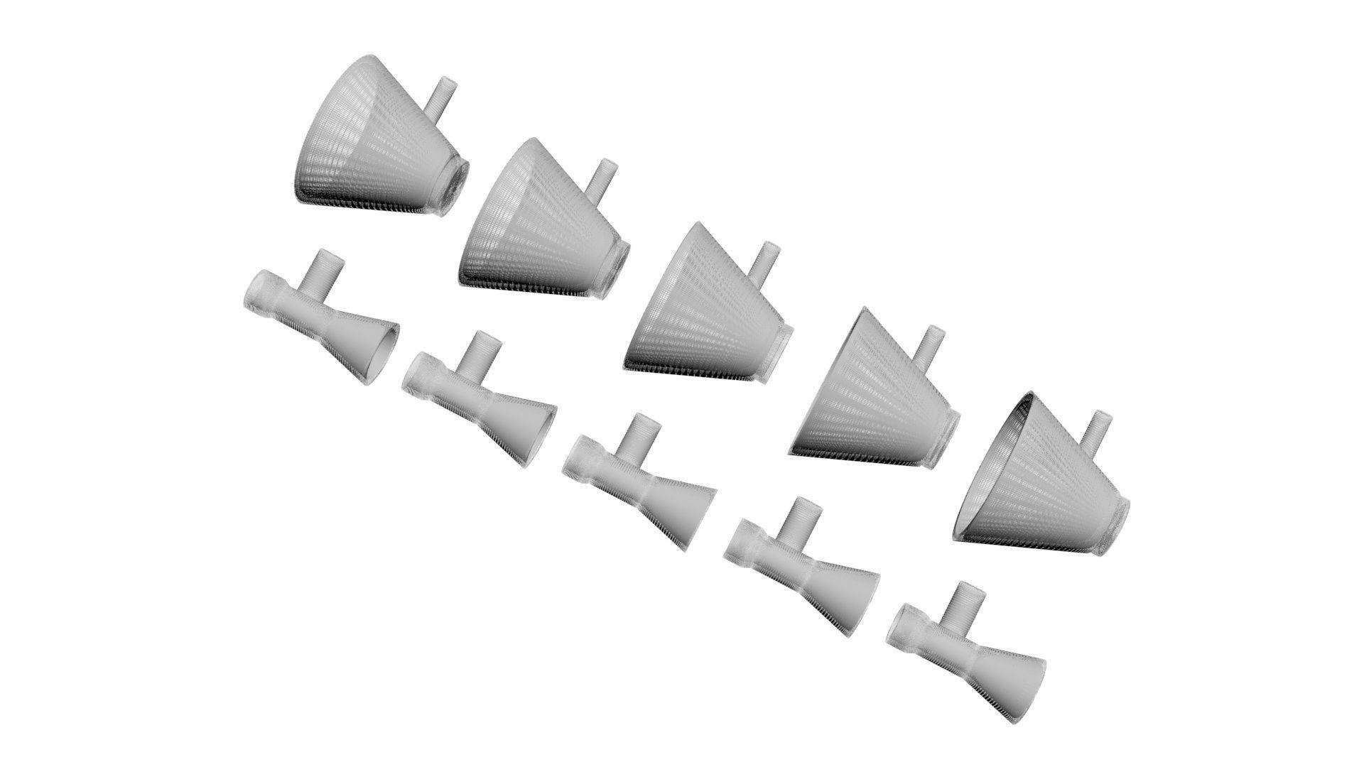 Lego Megaphones Set 3D model_13