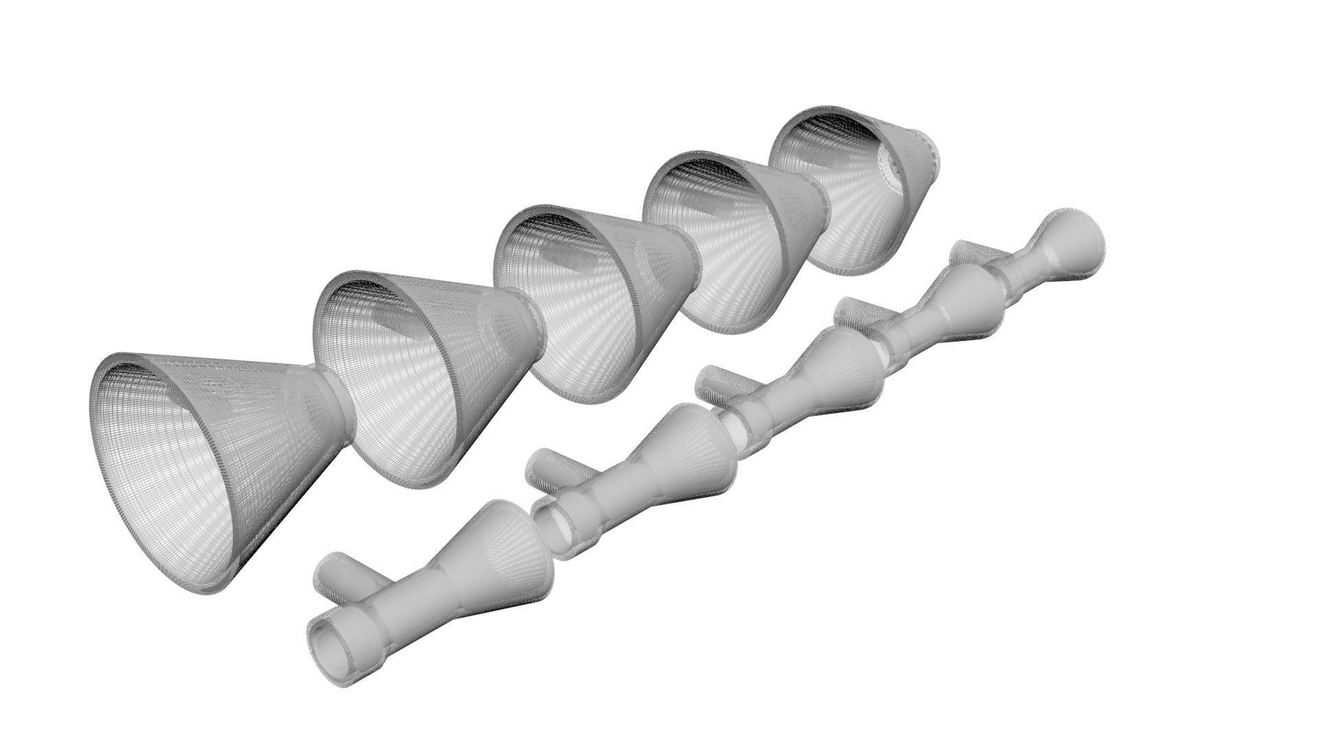 Lego Megaphones Set 3D model_12