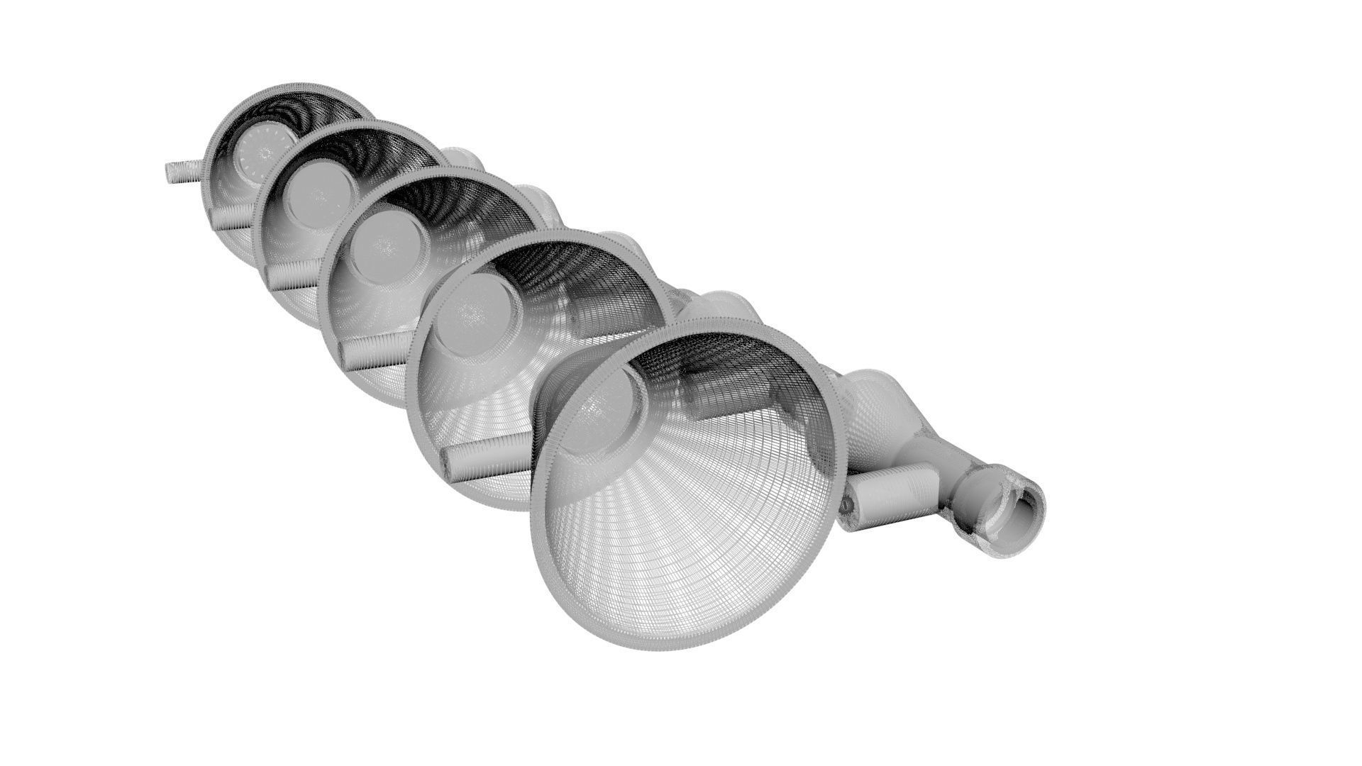 Lego Megaphones Set 3D model_16