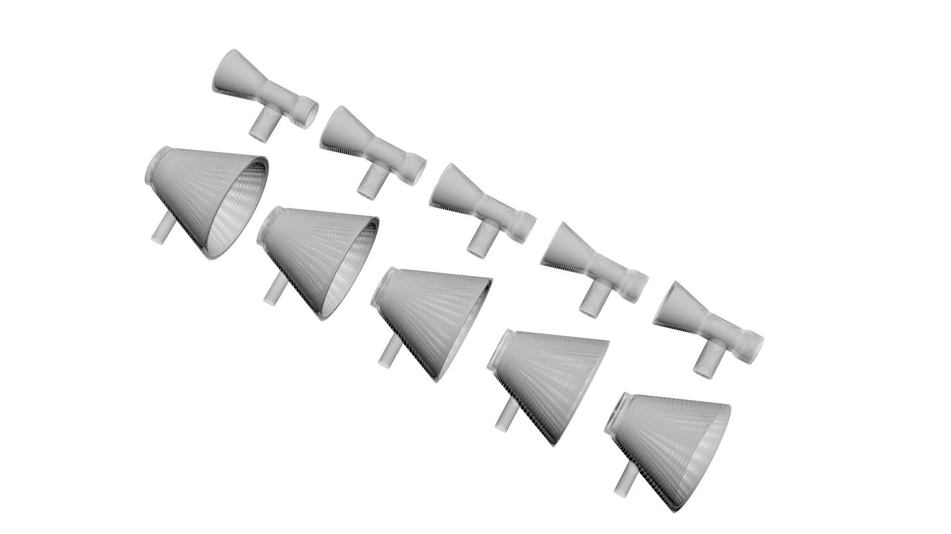 Lego Megaphones Set 3D model_11