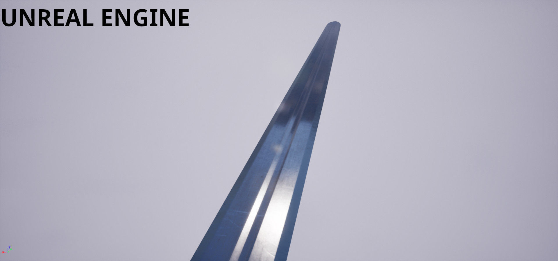 Onehanded Sword game-ready Low-poly 3D model_3