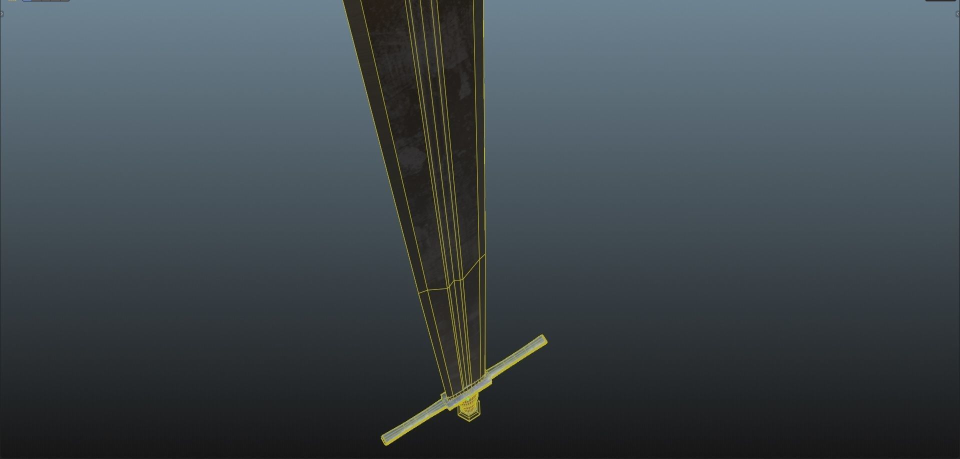 Onehanded Sword game-ready Low-poly 3D model_13