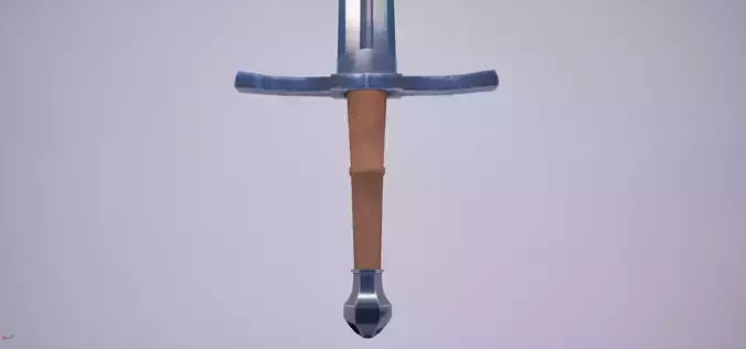 Onehanded Sword game-ready Low-poly 3D model