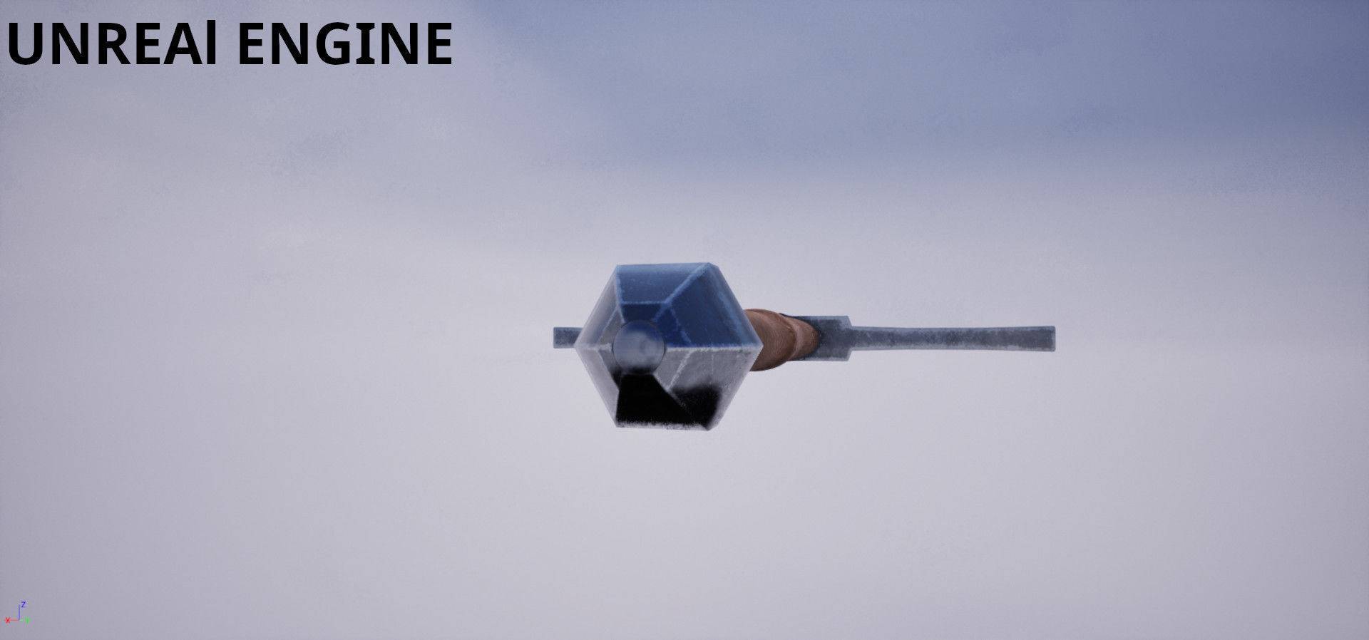 Onehanded Sword game-ready Low-poly 3D model_4