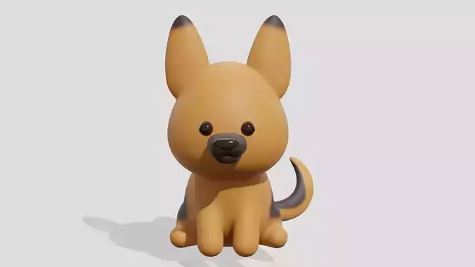 Cute shepherd dog sitting 