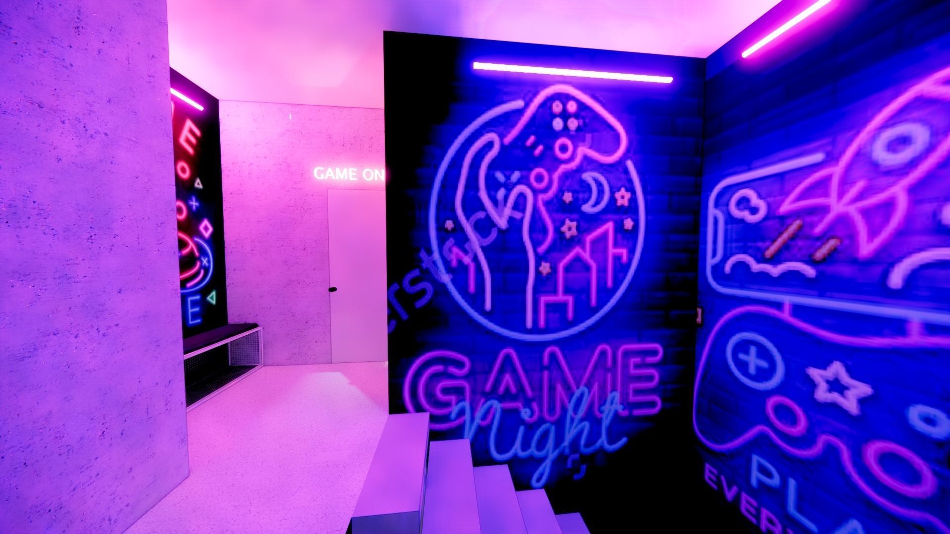 Game Room 3D model_7