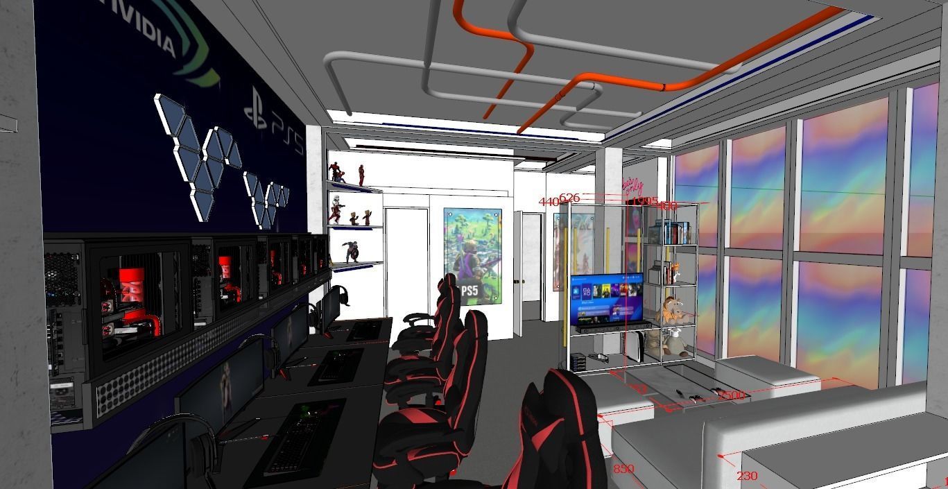 Game Room 3D model_10