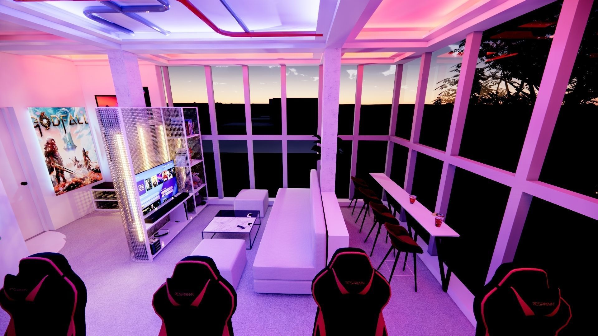 Game Room 3D model_3