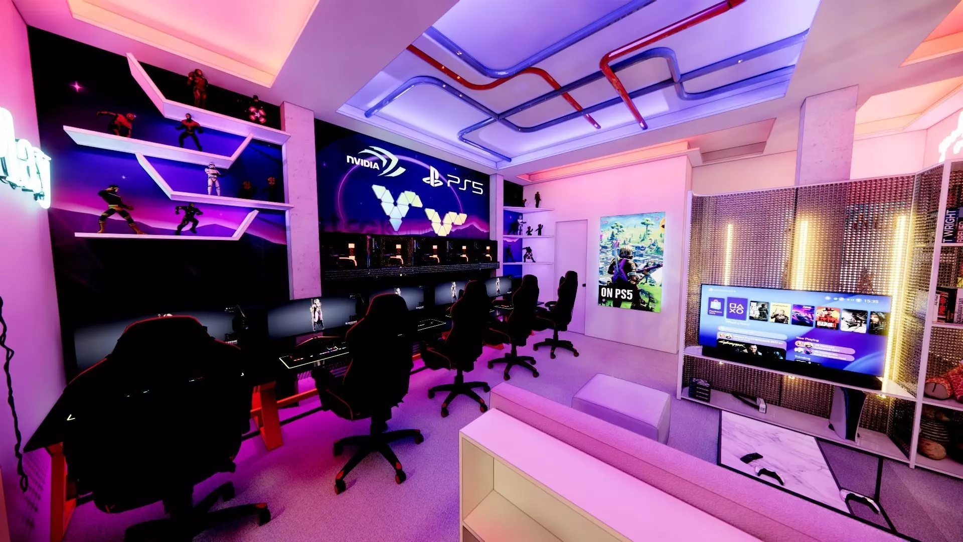 Game Room 3D model_0