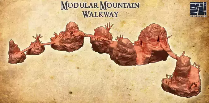 Modular Mountain Walkway 28 mm Tabletop Terrain