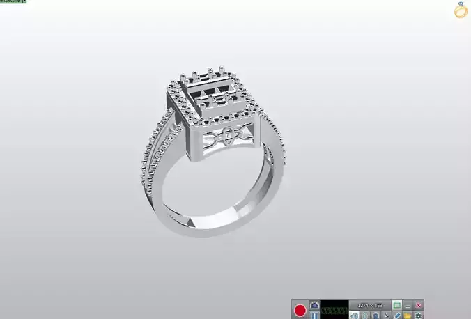 Jewellery Ring 3  3D print model