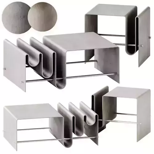 Julia Coffee and Side Table set by Westwing Collection