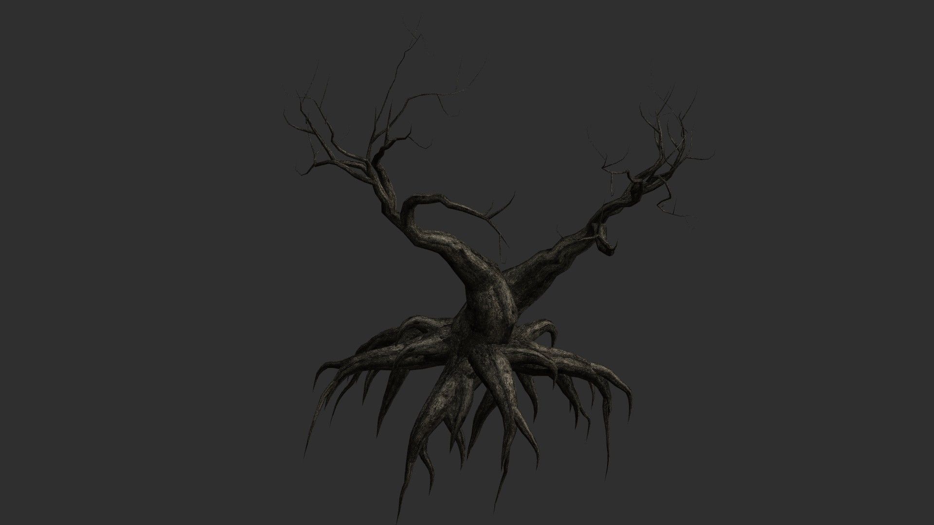 12 Dead Trees in Four Texture Options Low-poly 3D model_7