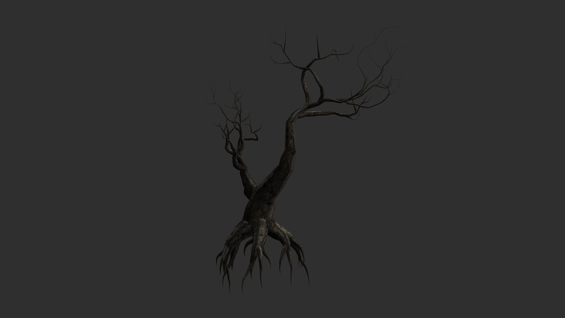 12 Dead Trees in Four Texture Options Low-poly 3D model_11