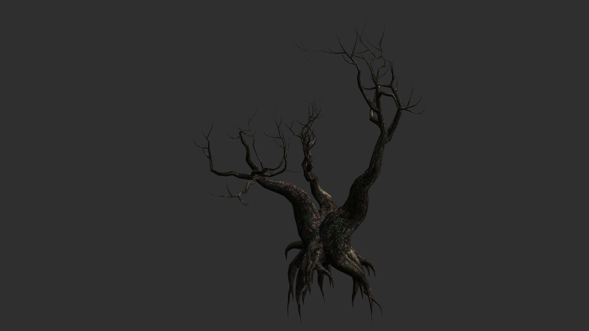 12 Dead Trees in Four Texture Options Low-poly 3D model_4
