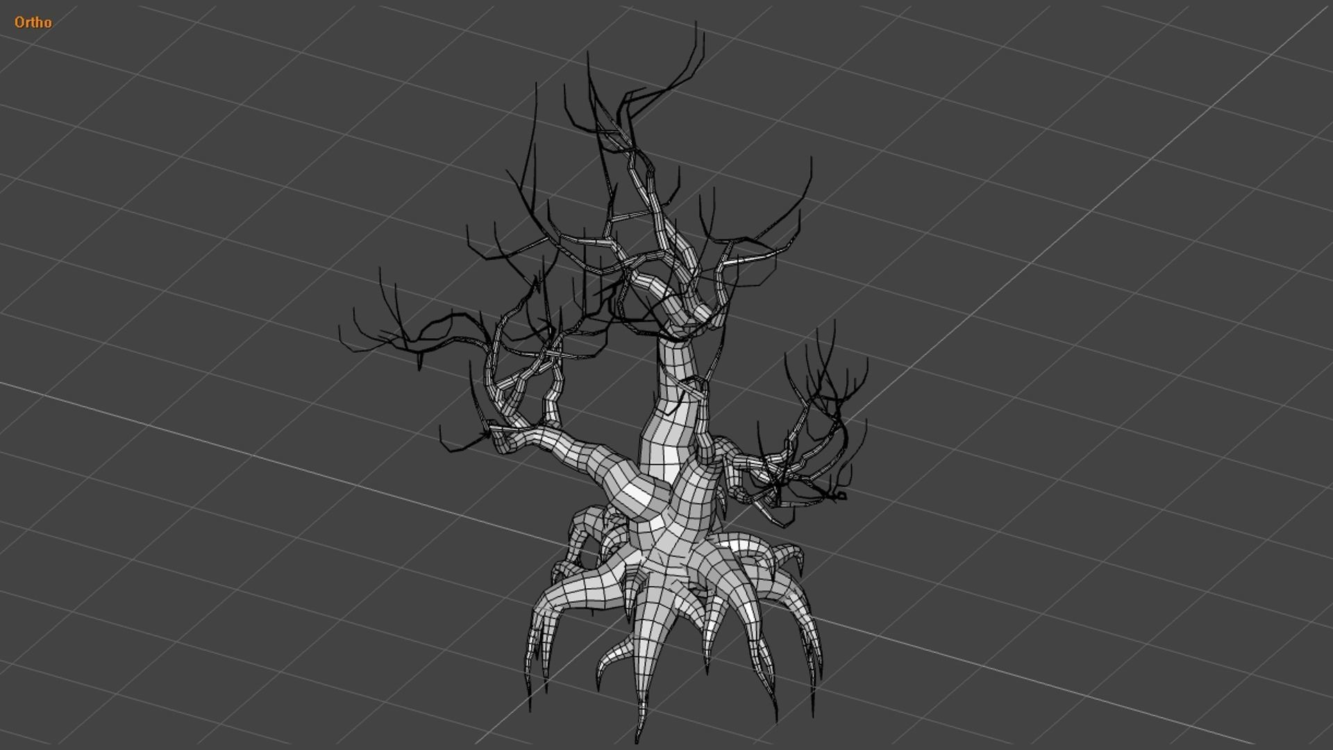 12 Dead Trees in Four Texture Options Low-poly 3D model_17