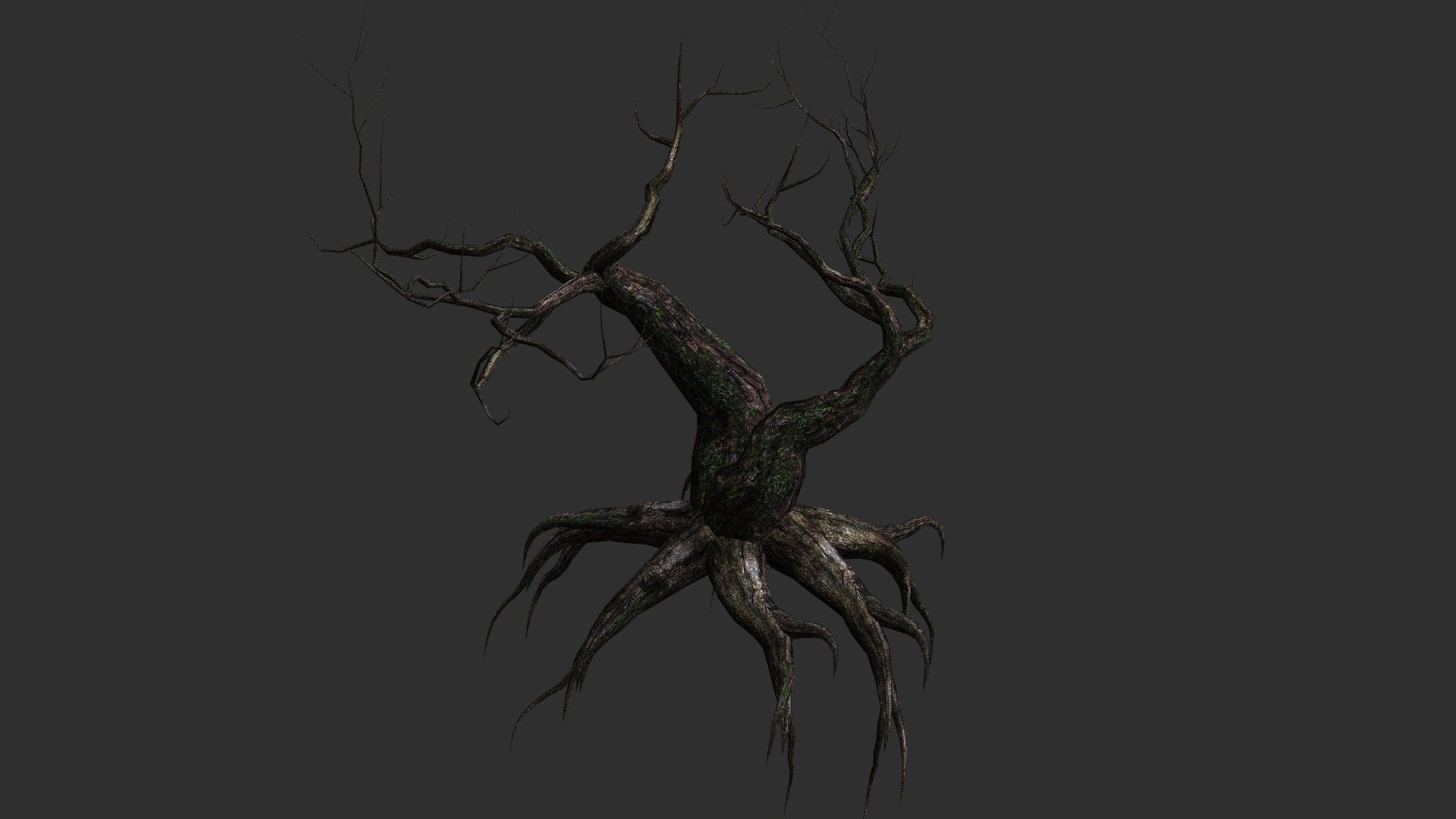 12 Dead Trees in Four Texture Options Low-poly 3D model_8