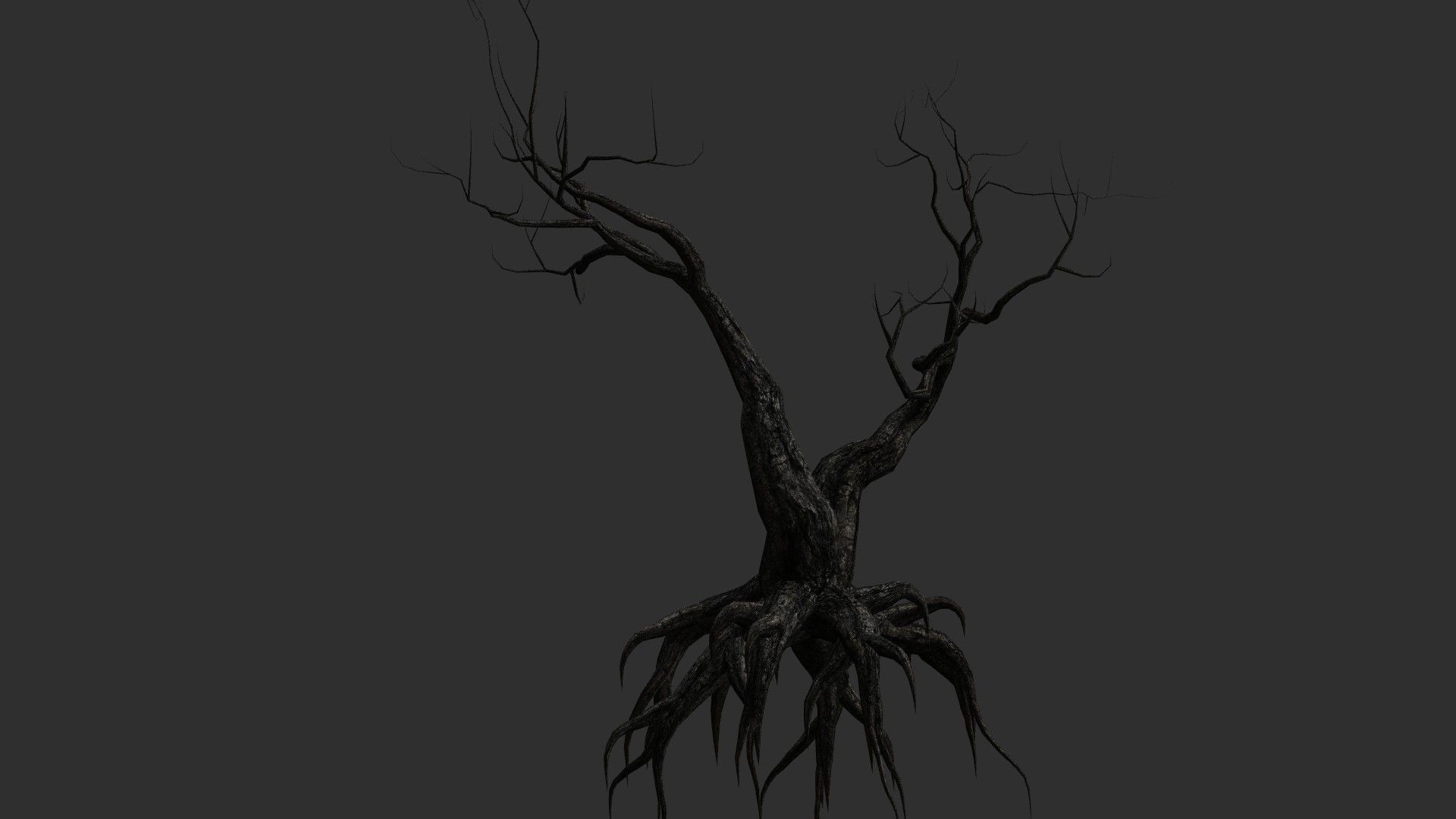 12 Dead Trees in Four Texture Options Low-poly 3D model_6