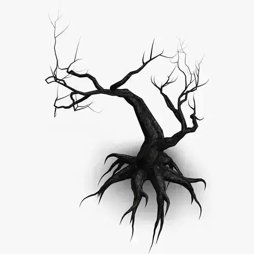 12 Dead Trees in Four Texture Options Low-poly 3D model