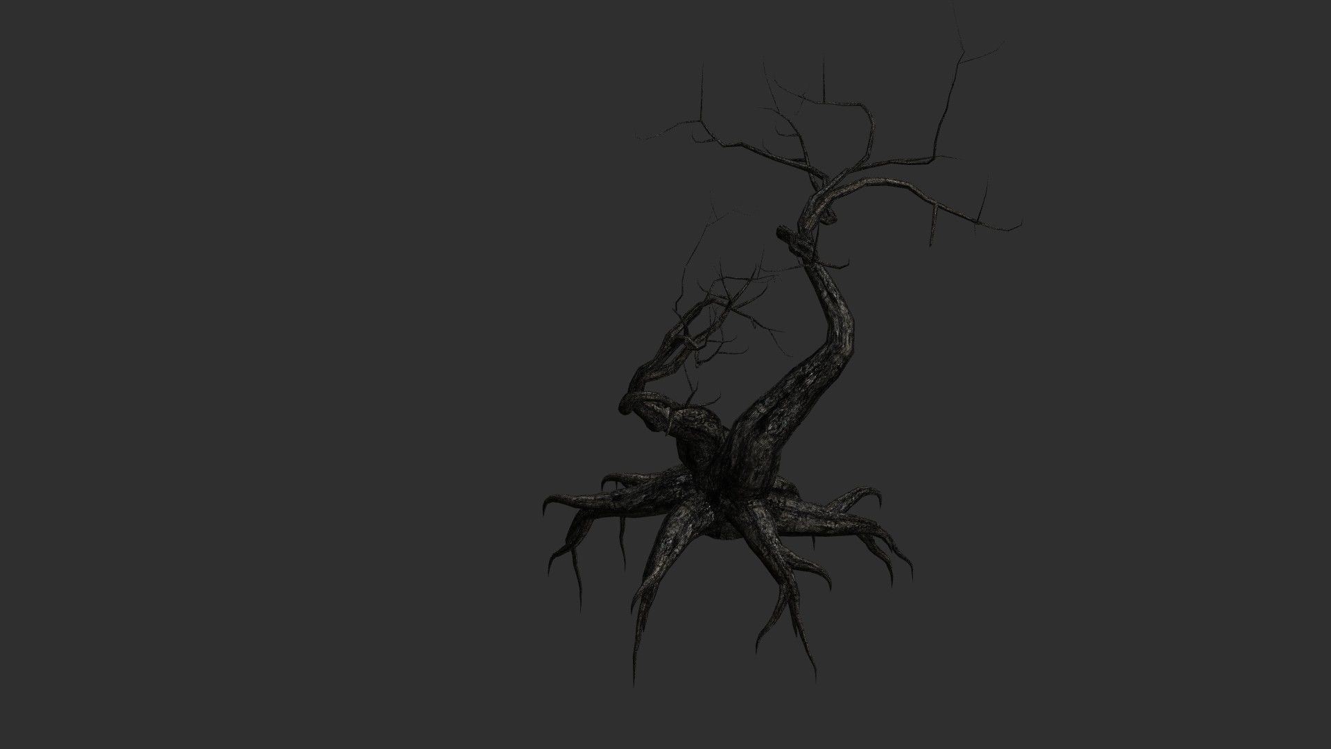 12 Dead Trees in Four Texture Options Low-poly 3D model_16