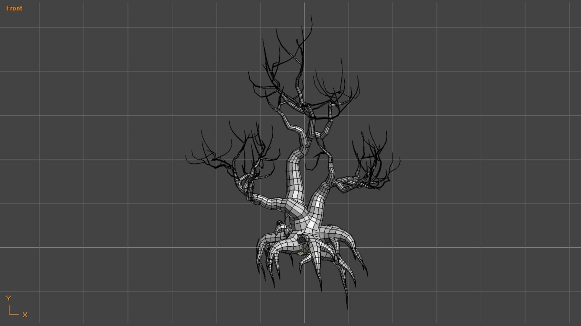 12 Dead Trees in Four Texture Options Low-poly 3D model_18