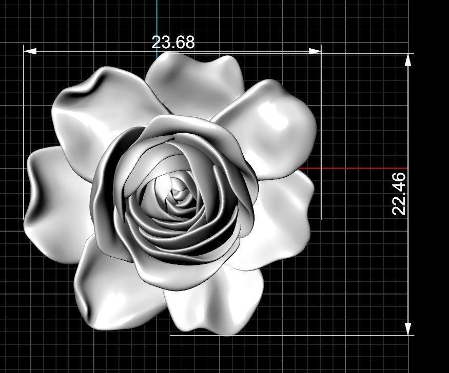 ROSE MODEL 3D print model_3