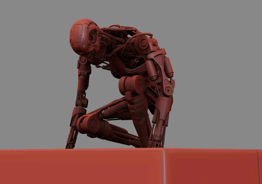 Terminator T800 T2 Arrival 3D print model_10