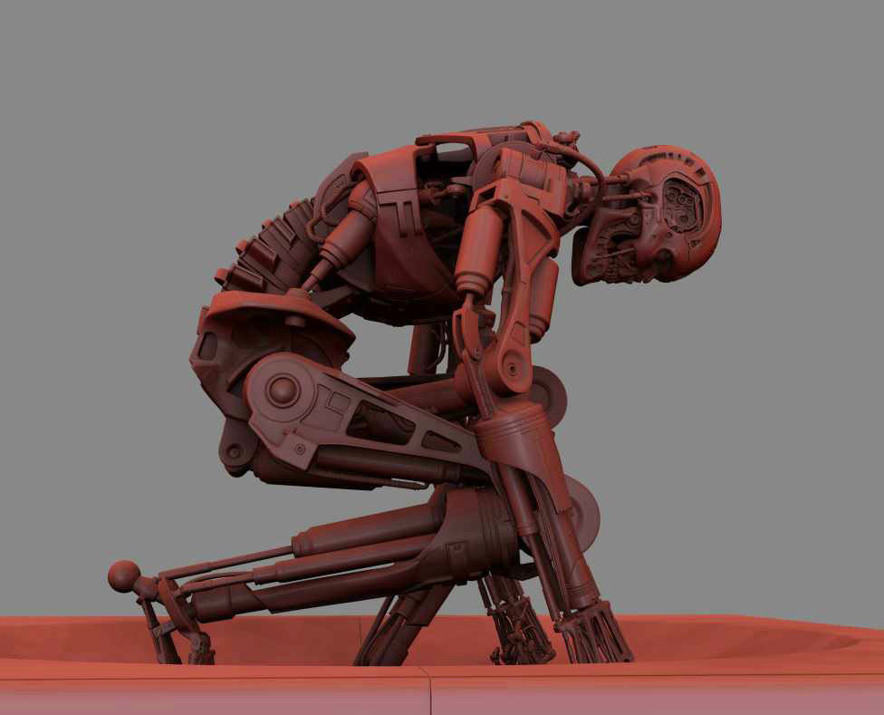 Terminator T800 T2 Arrival 3D print model_14