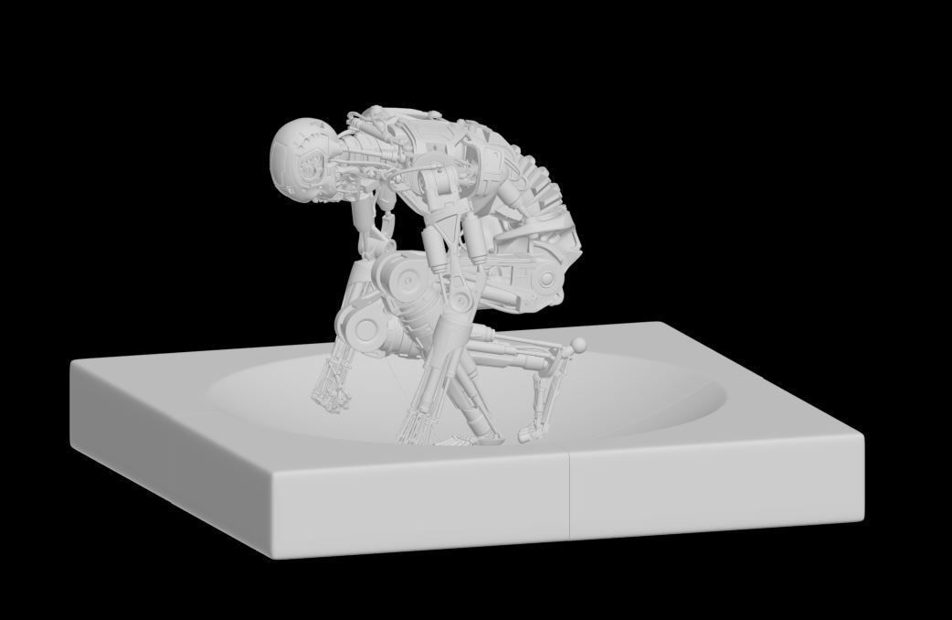 Terminator T800 T2 Arrival 3D print model_35