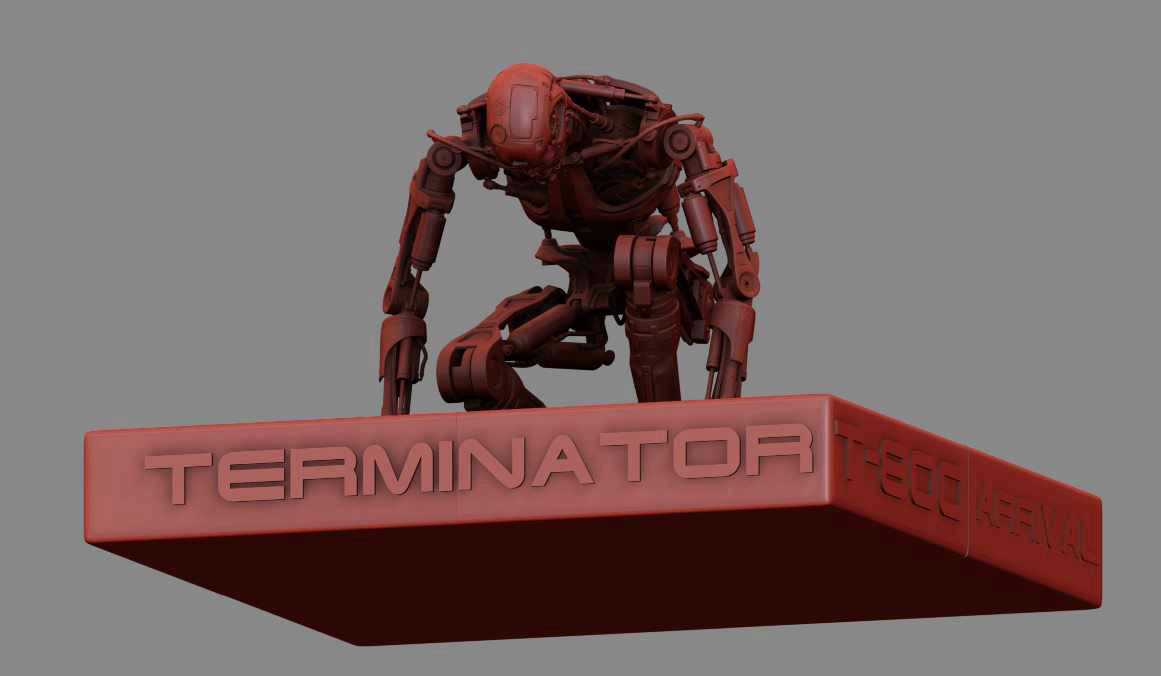 Terminator T800 T2 Arrival 3D print model_3
