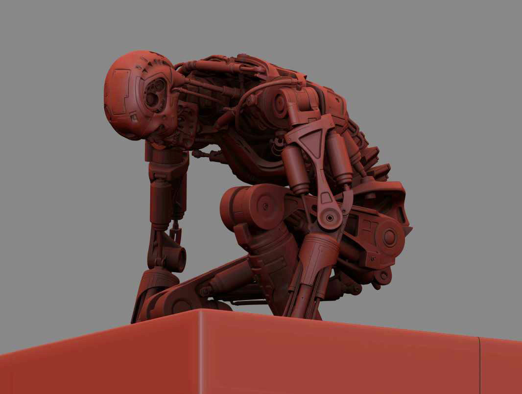 Terminator T800 T2 Arrival 3D print model_9