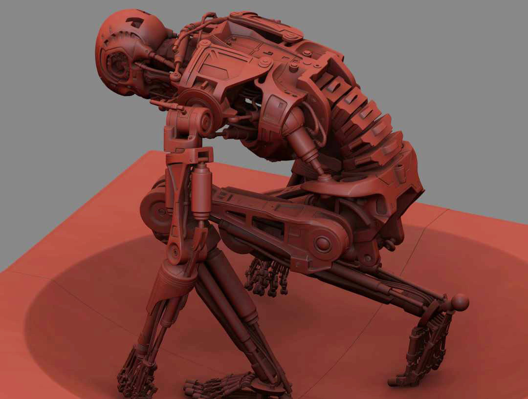 Terminator T800 T2 Arrival 3D print model_11