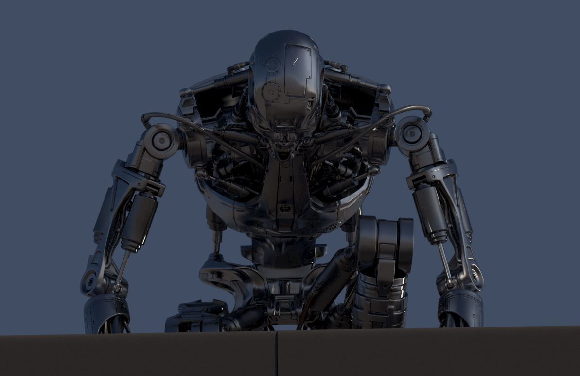 Terminator T800 T2 Arrival 3D print model_40