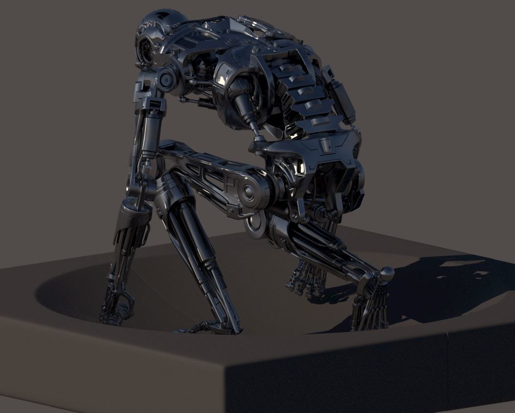 Terminator T800 T2 Arrival 3D print model_41