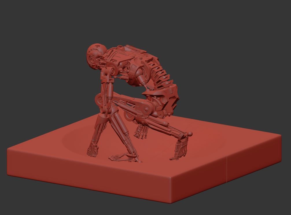 Terminator T800 T2 Arrival 3D print model_27