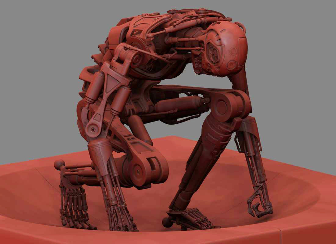 Terminator T800 T2 Arrival 3D print model_8